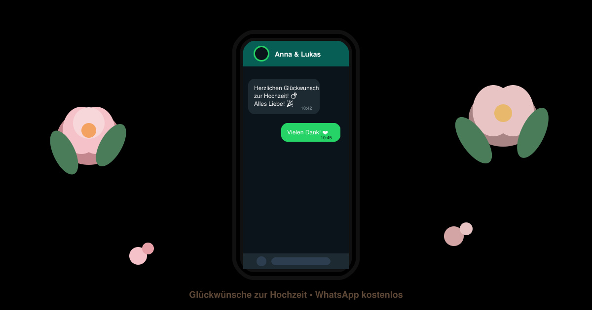 Glückwünsche zur hochzeit WhatsApp kostenlos