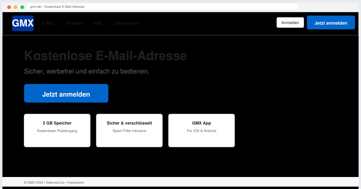 GMX kostenlose e mail adresse