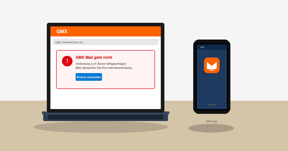 GMX mail geht nicht