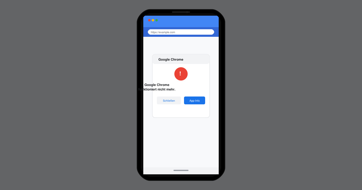 Google Chrome funktioniert nicht mehr Android