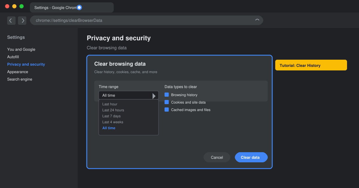 Google Chrome How to Clear History