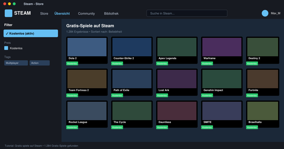 Gratis spiele auf Steam