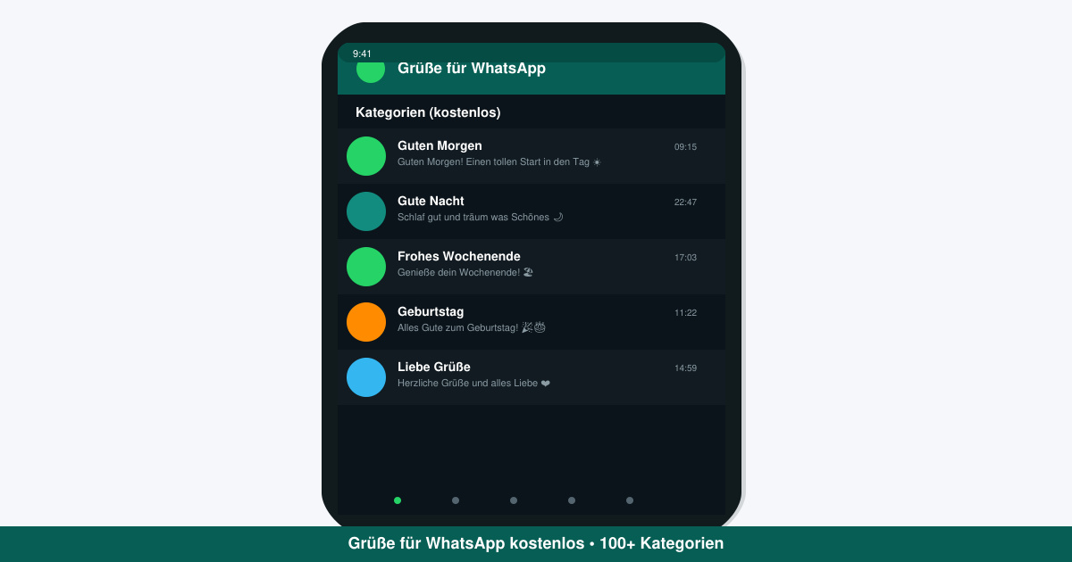 Grüße für WhatsApp kostenlos
