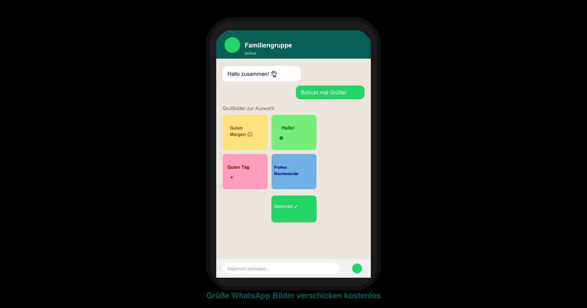 Grüße WhatsApp bilder verschicken kostenlos