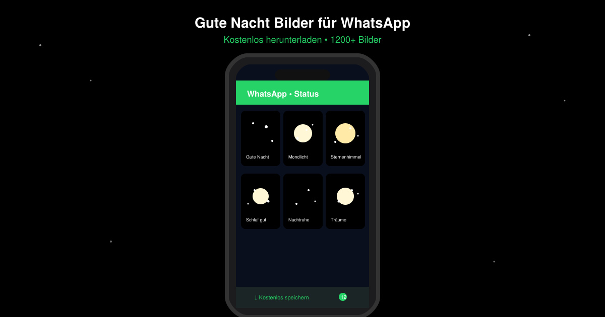 Gute nacht bilder für WhatsApp kostenlos herunterladen