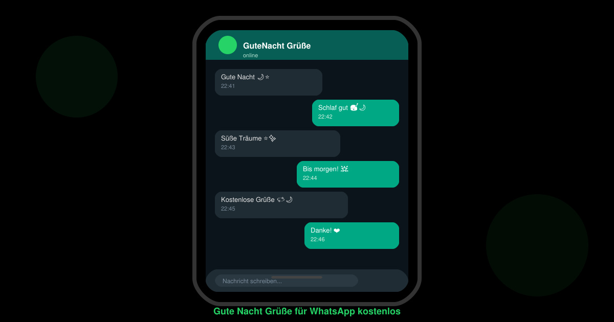 Gute nacht grüße für WhatsApp kostenlos