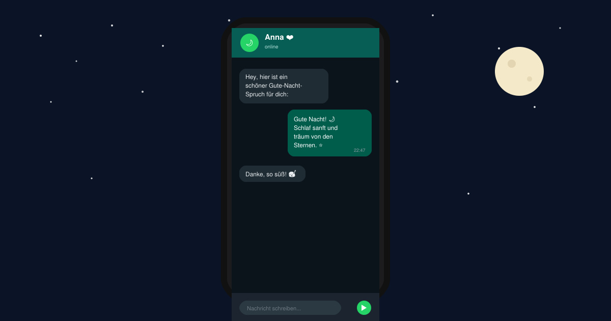 Gute nacht sprüche WhatsApp kostenlos