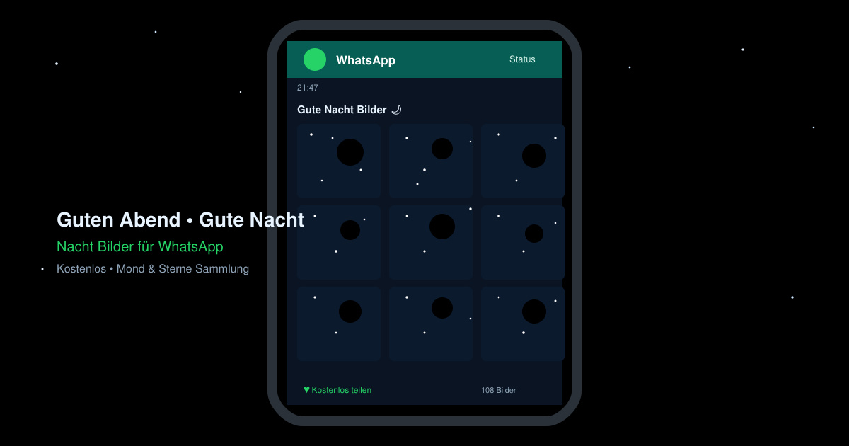 Guten abend gute nacht nacht bilder für WhatsApp kostenlos