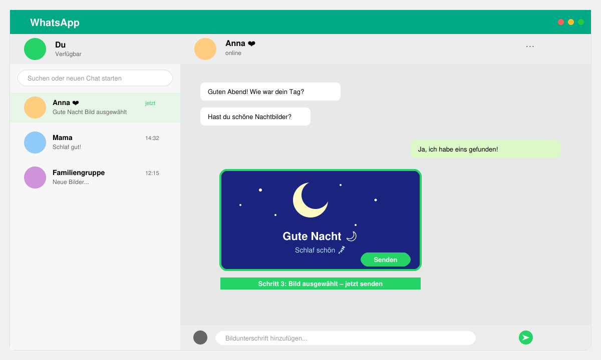 Guten abend gute nacht nacht bilder für WhatsApp kostenlos in einem Chat senden