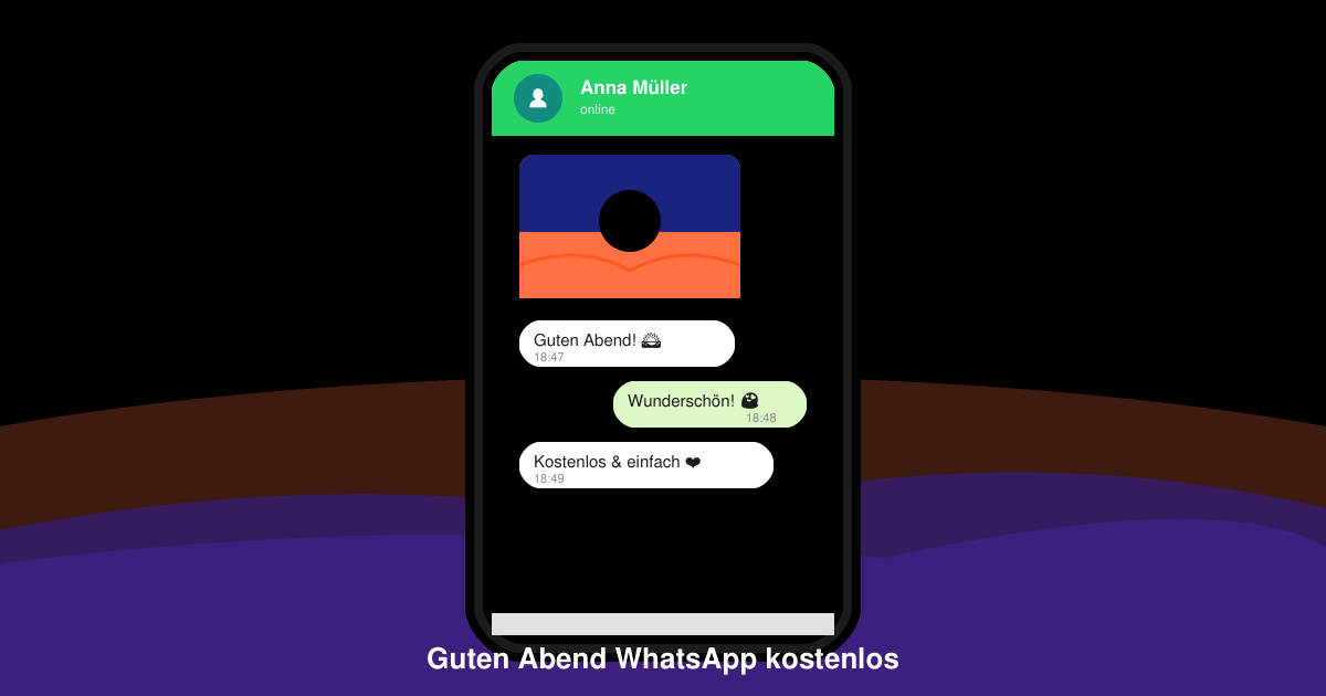 Guten abend WhatsApp kostenlos