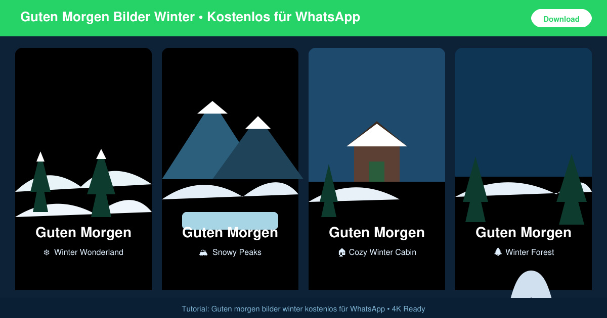 Guten morgen bilder winter kostenlos für WhatsApp