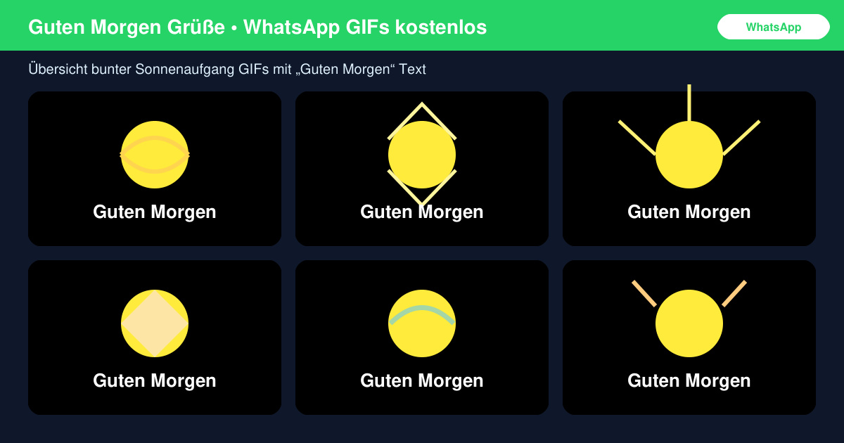 Guten morgen grüße für WhatsApp gif kostenlos