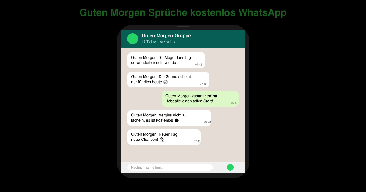 Guten morgen sprüche kostenlos WhatsApp