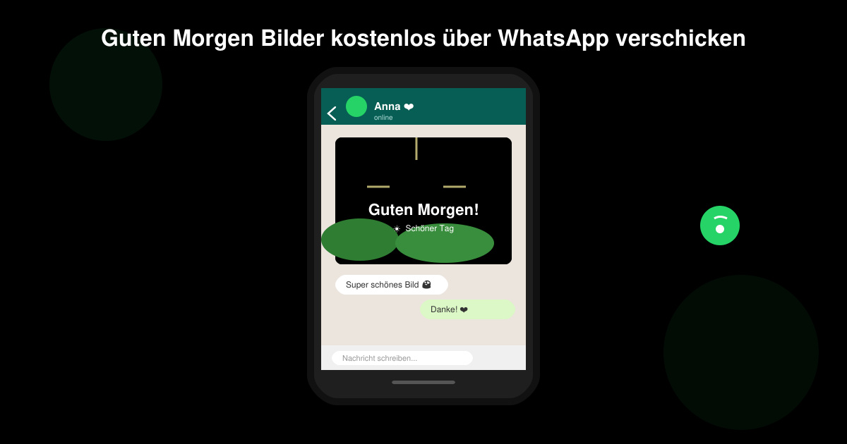 Guten morgen WhatsApp bilder verschicken kostenlos