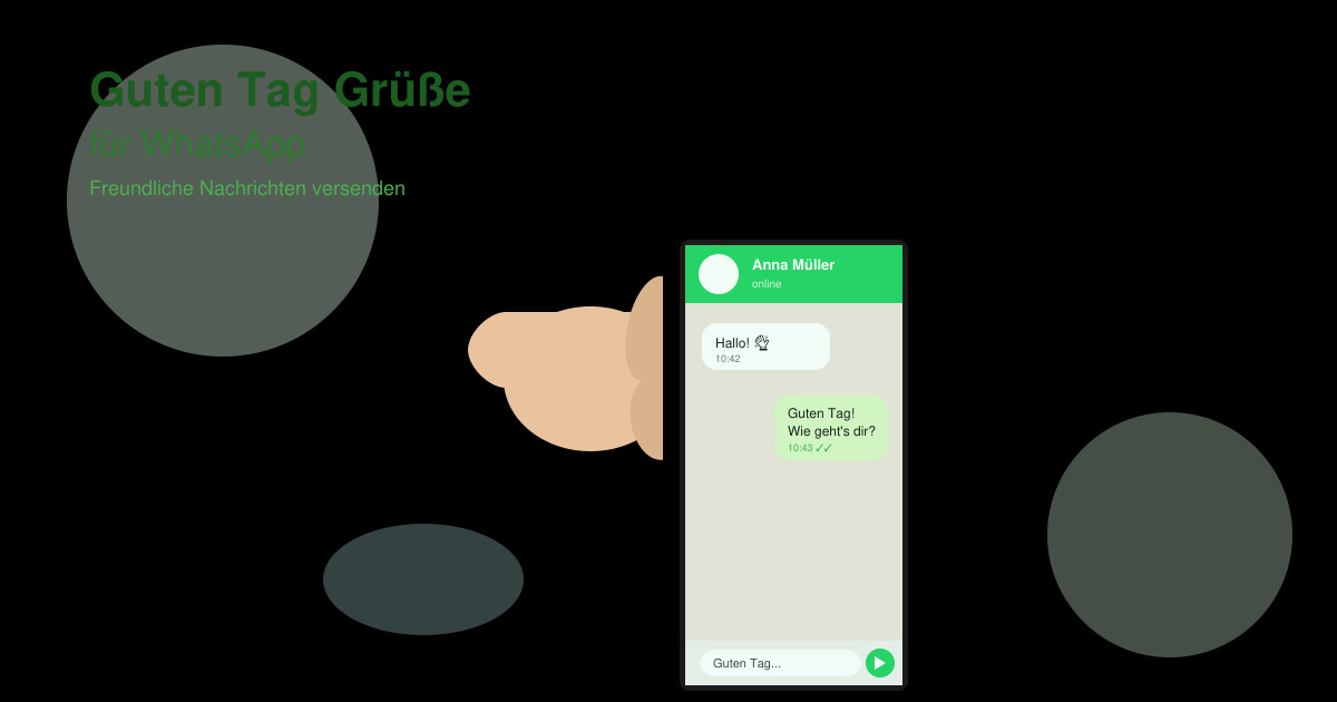 Guten tag grüße für WhatsApp
