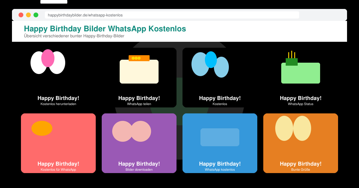 Happy birthday bilder WhatsApp kostenlos