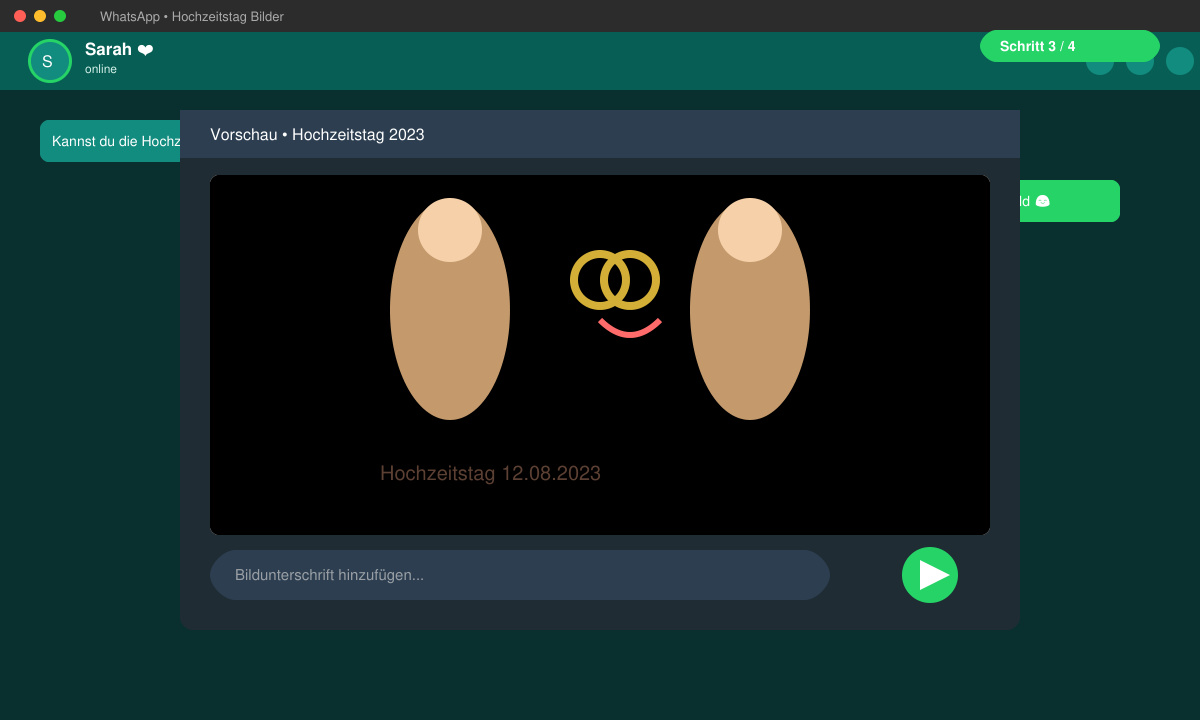 Bild in WhatsApp versenden