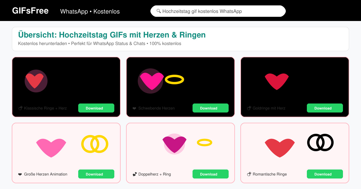 Hochzeitstag gif kostenlos WhatsApp