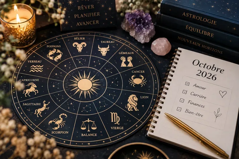 Horoscope d’octobre 2026 des 12 signes : dates clés, amour, carrière et finances