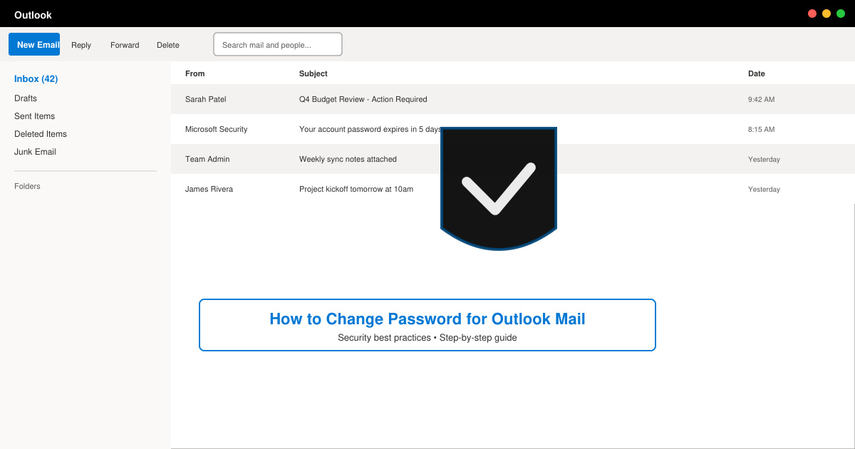How to Change Password for Outlook Mail