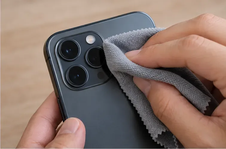 スマートフォンのカメラレンズを、悪化させずにきれいにする方法