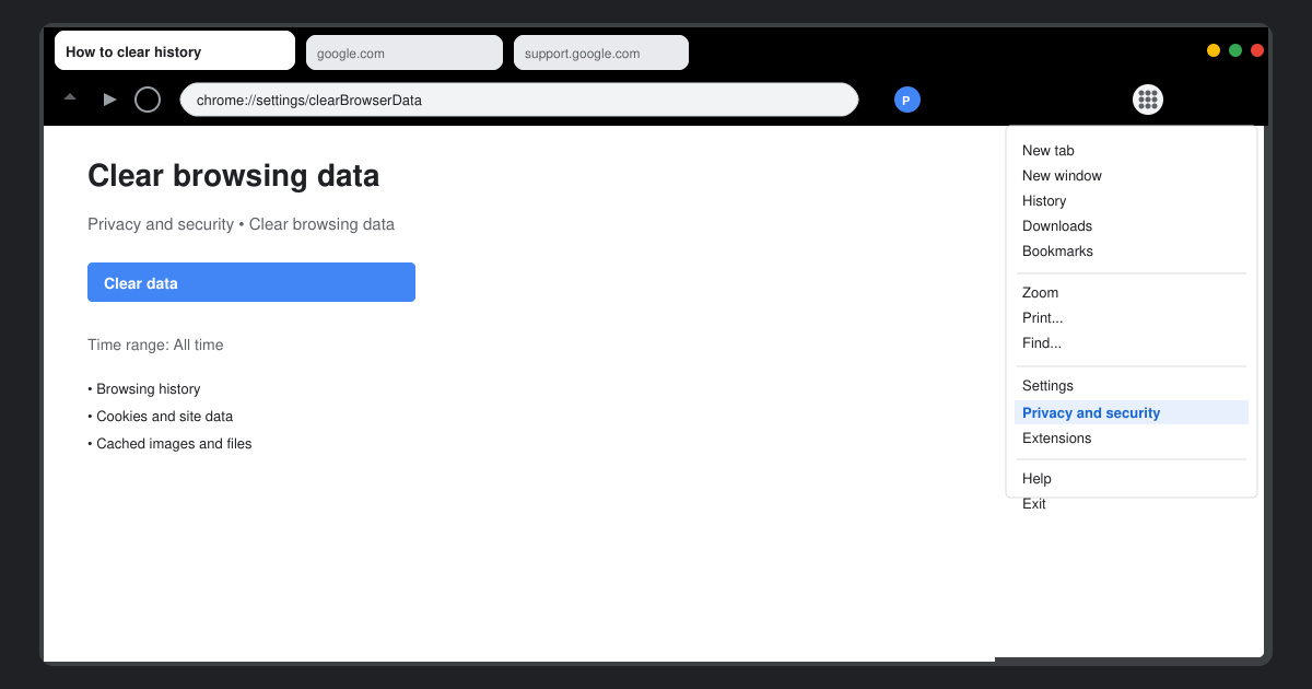 How to Clear Browser History in Chrome