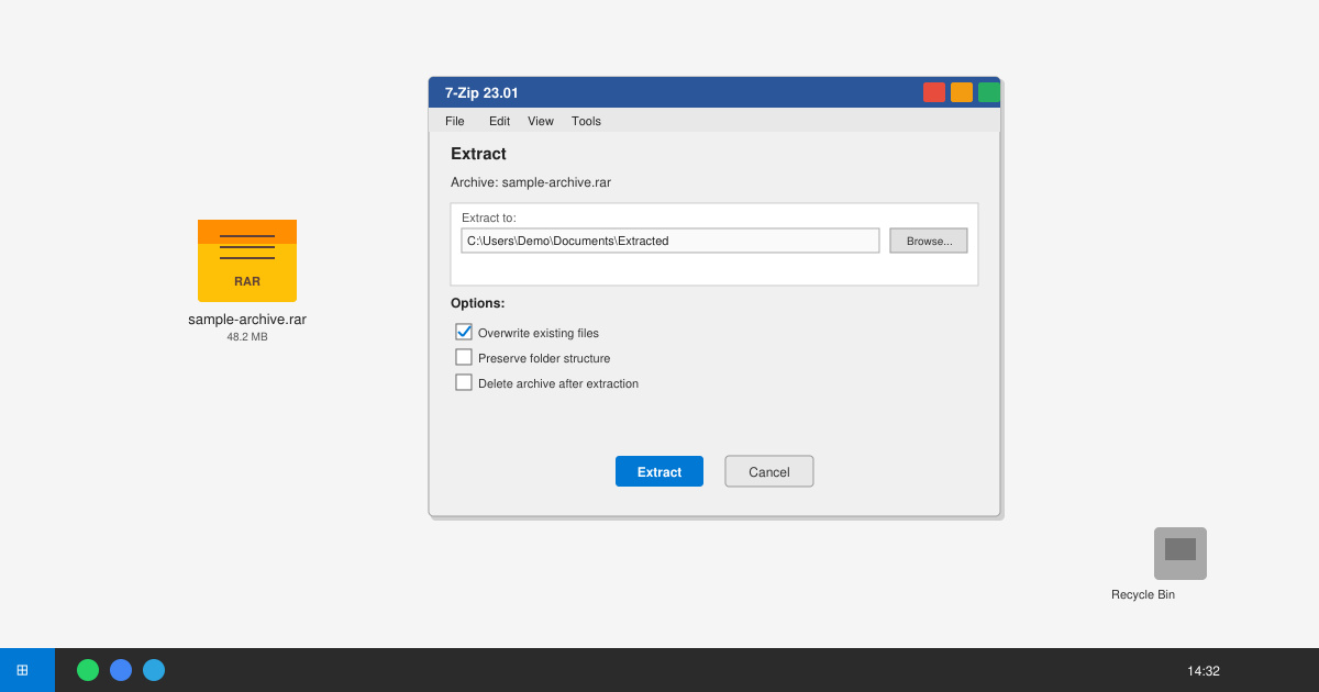How to Extract a Rar File