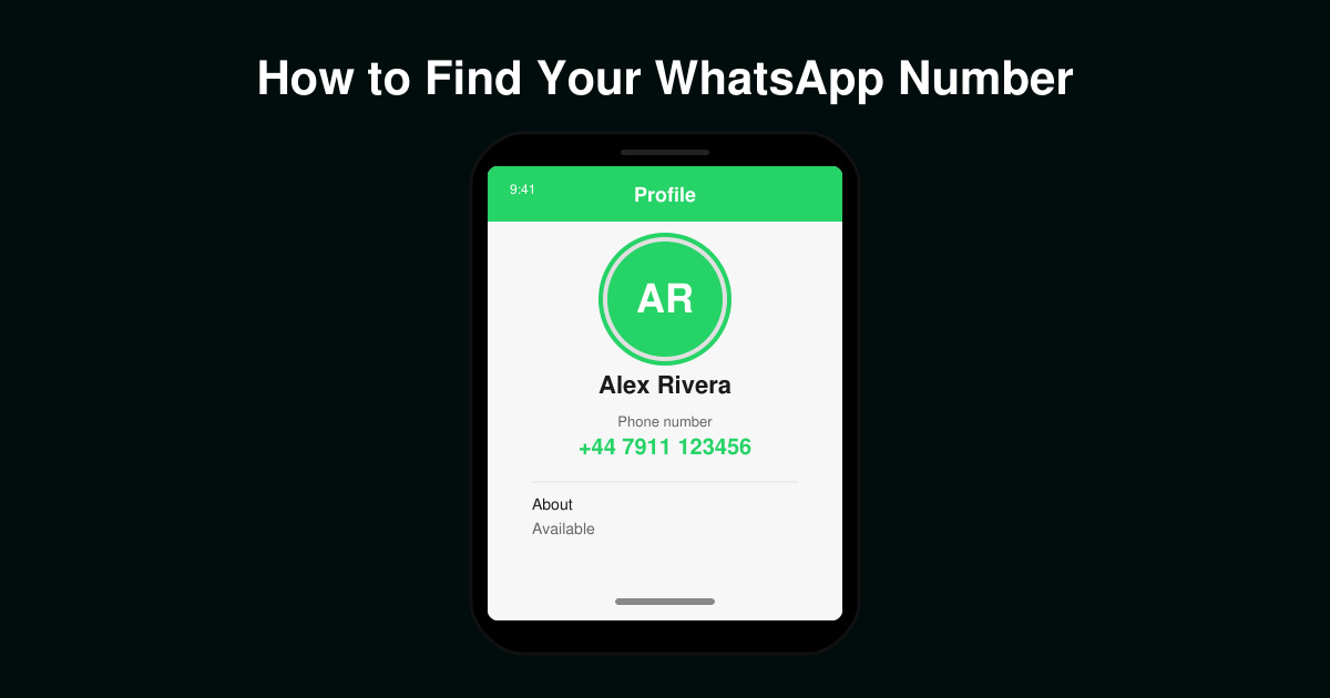 How to Find Your WhatsApp Number
