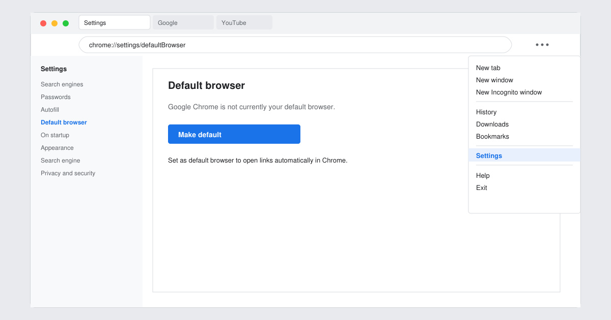 How to Make Google Chrome Your Default Browser