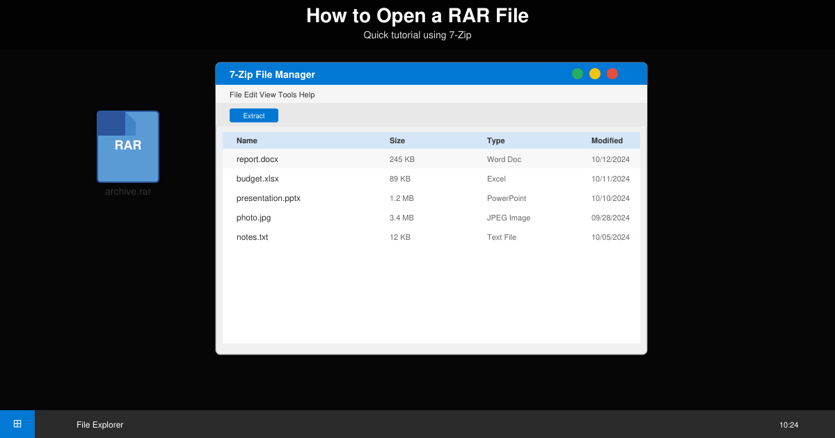 How to Open a Rar File