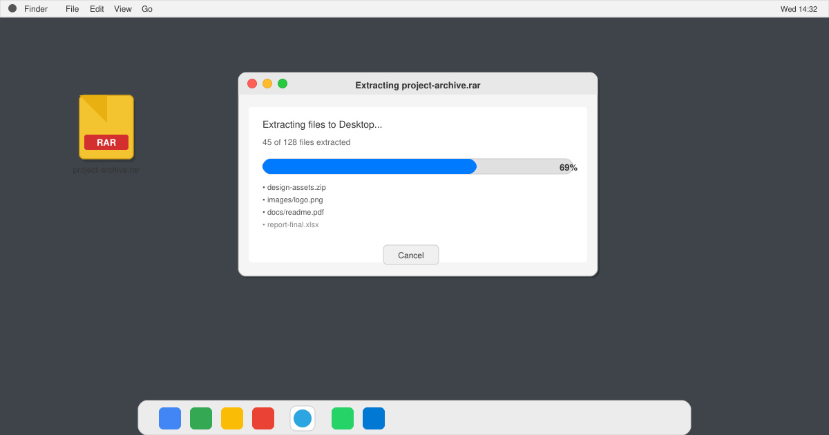 How to Open Rar File in Mac OS