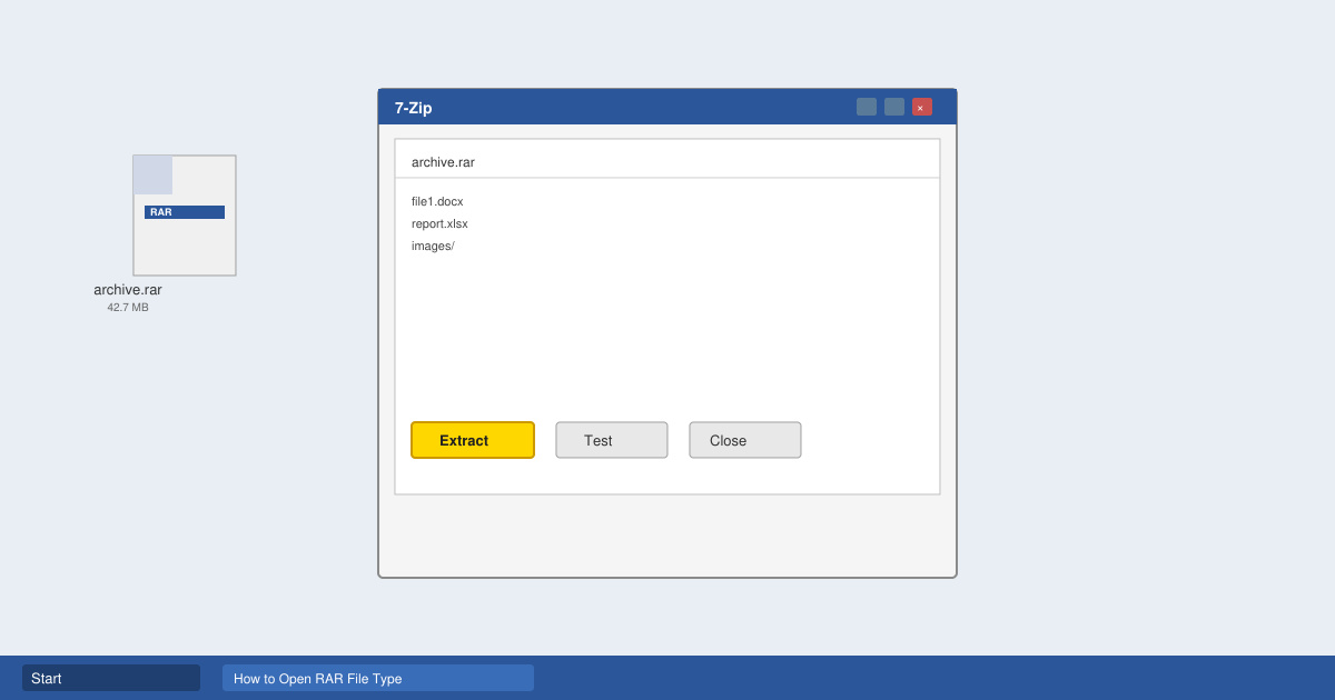 How to Open Rar File Type