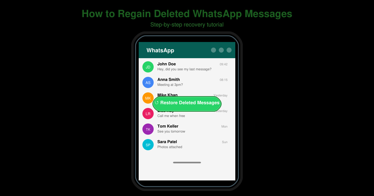 How to Regain Deleted WhatsApp Messages