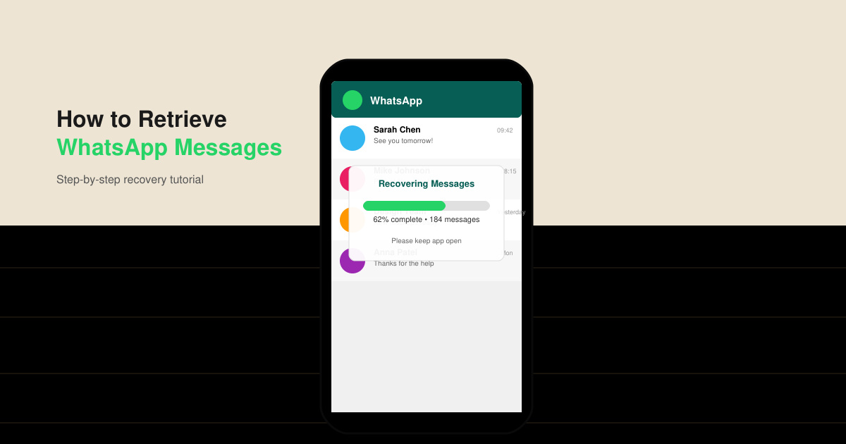 How to Retrieve WhatsApp Messages