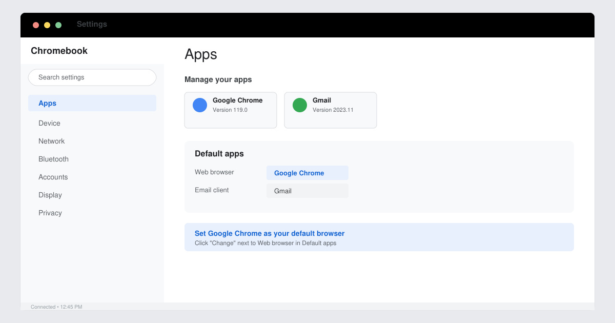 How to Set Google as Default Browser on Chromebook