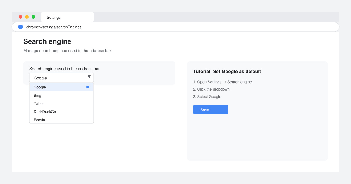 How to Set Google as Your Search Engine