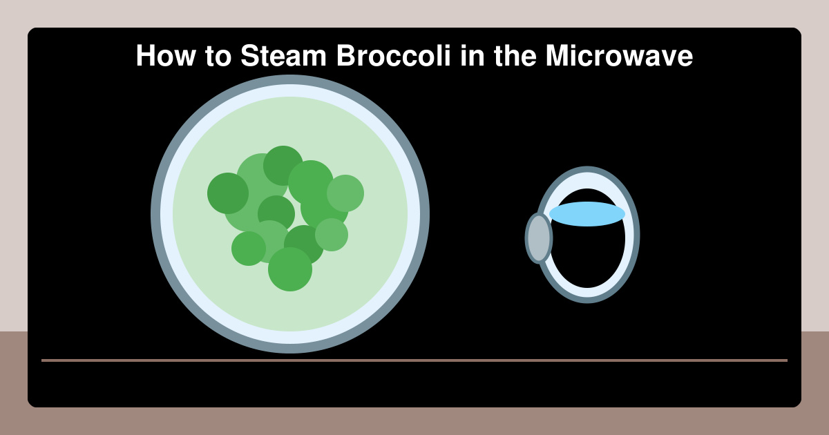 How to Steam Broccoli in the Microwave