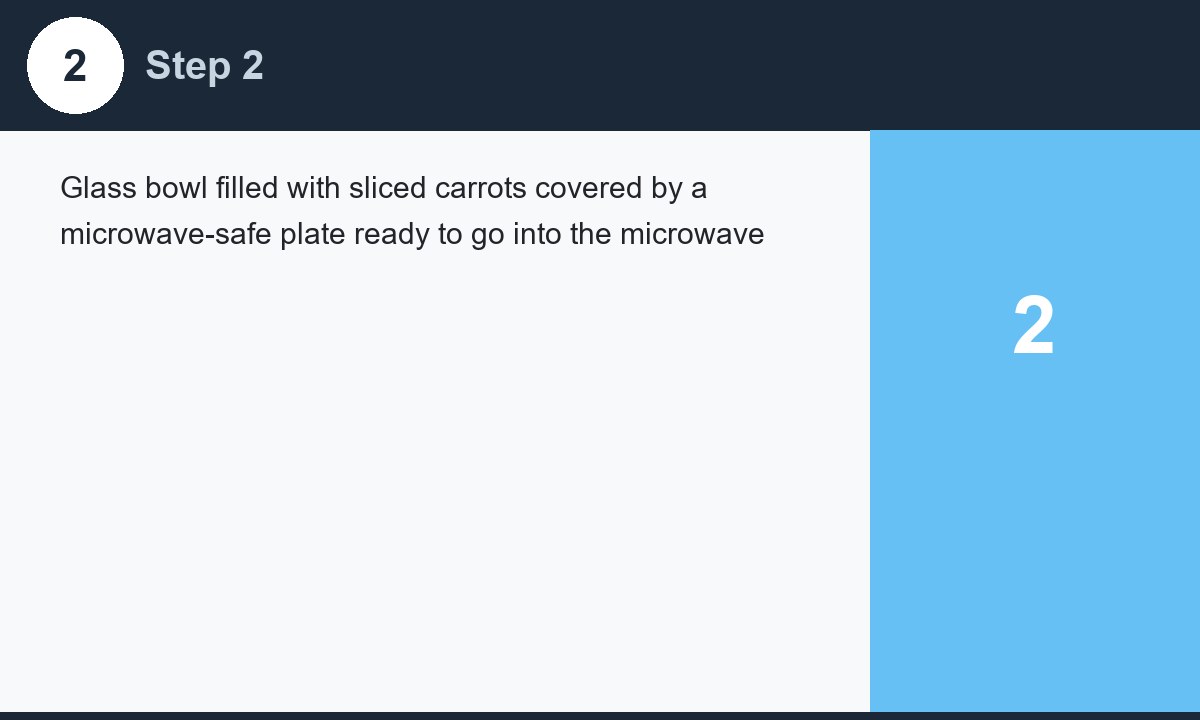 Bowl of sliced carrots covered and ready for steaming in microwave