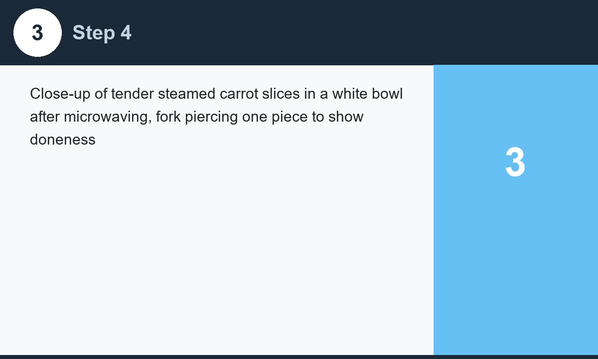 Perfectly steamed carrots in bowl after microwaving