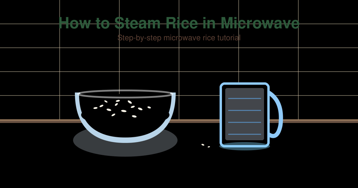How to Steam Rice in Microwave