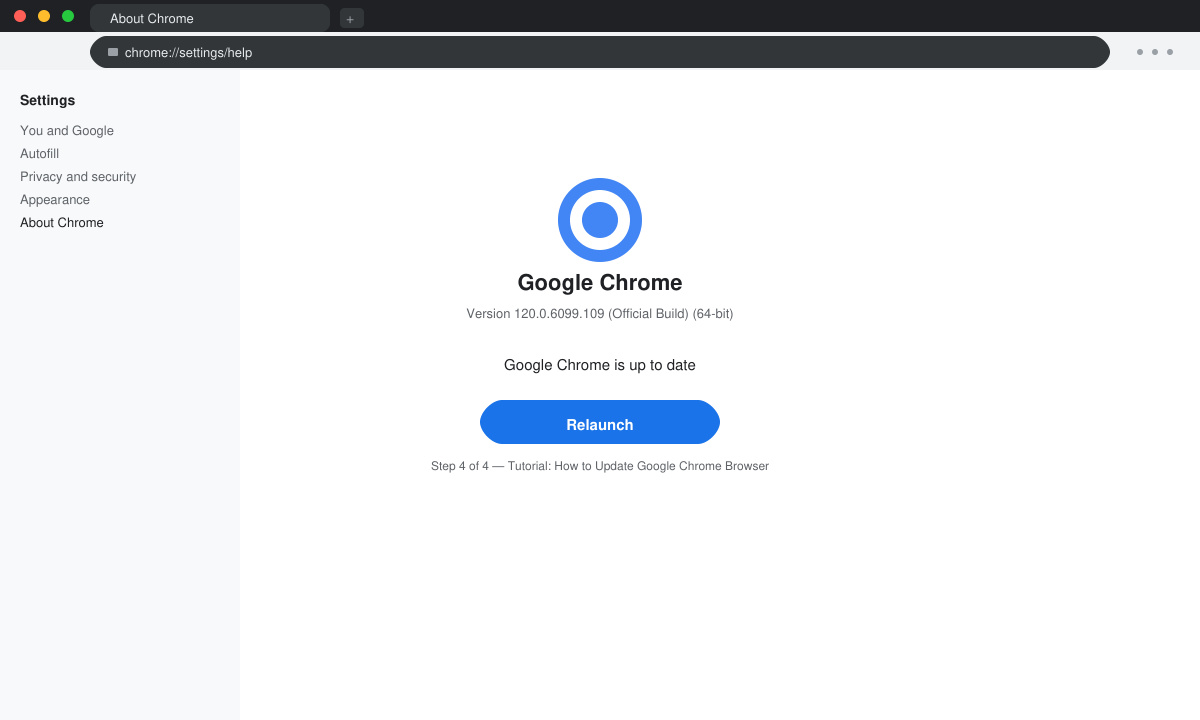 How To Update Google Chrome Browser