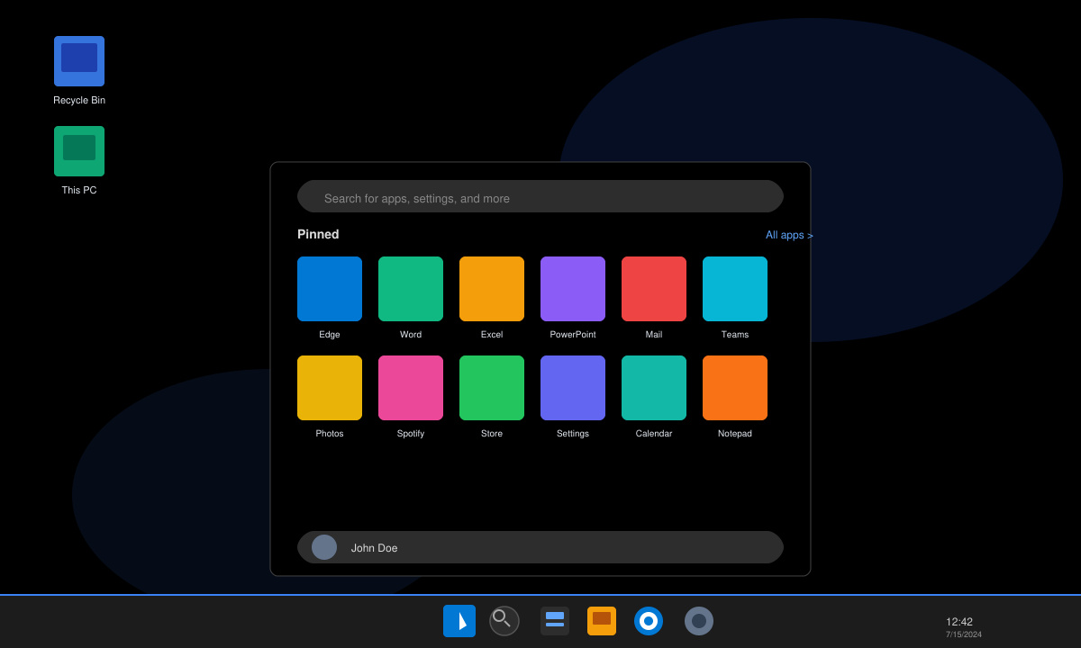 Windows11 desktop after successful upgrade
