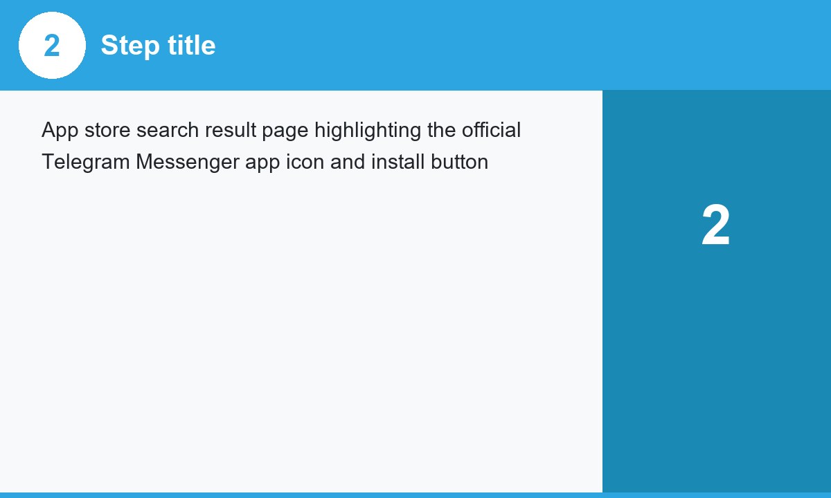 Telegram Messenger download screen on a smartphone
