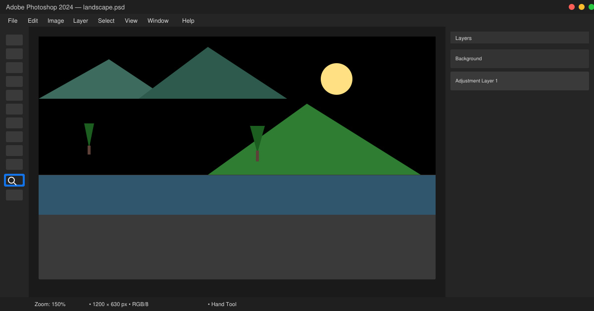 How to Zoom in on Photoshop