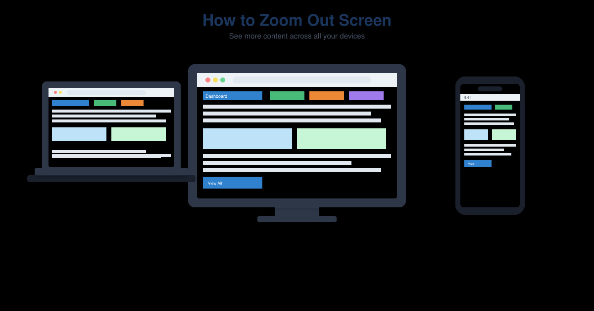 How to Zoom Out Screen