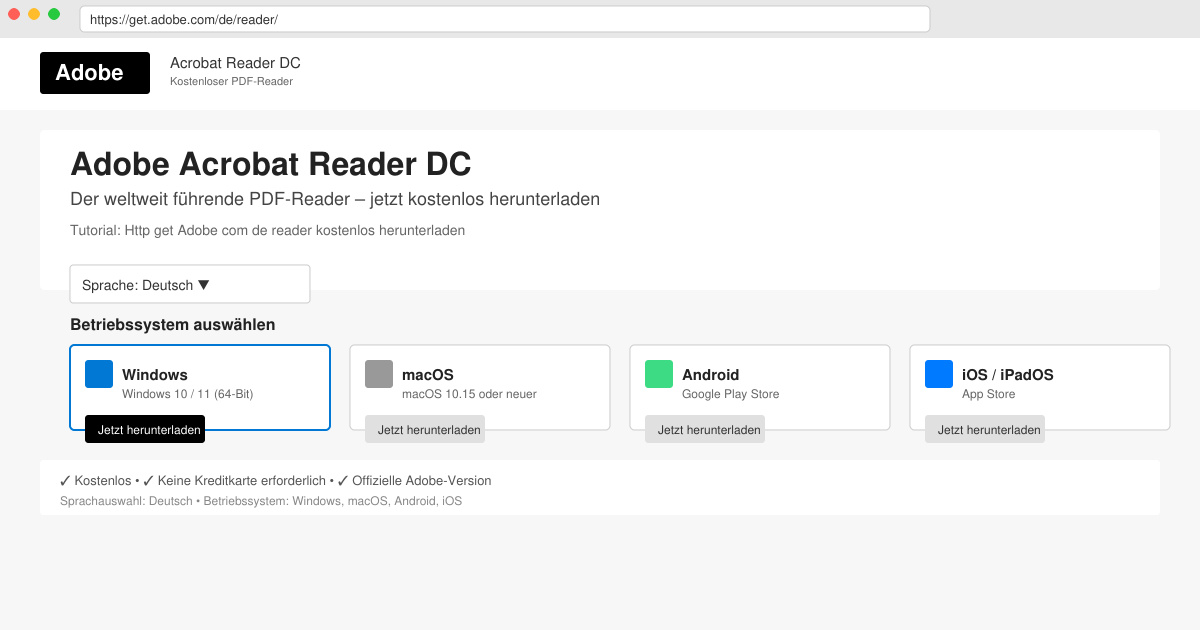 Http get Adobe com de reader kostenlos herunterladen
