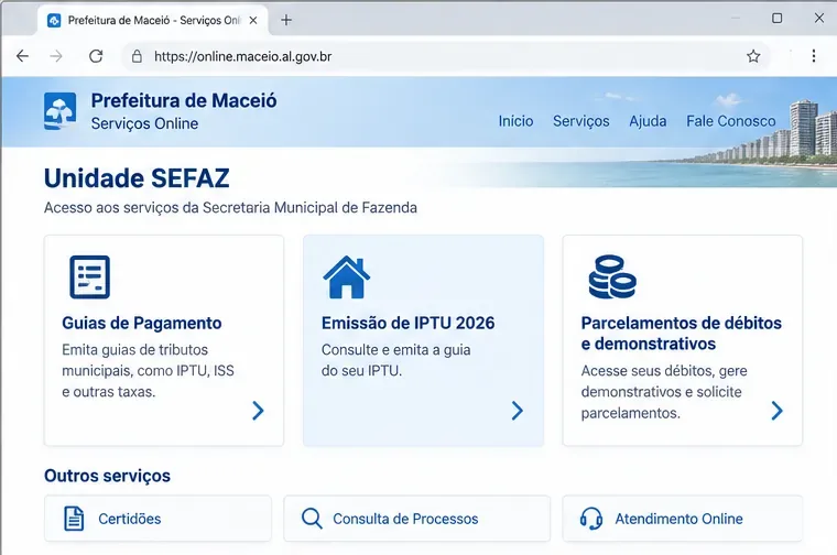 IPTU em Maceió: como emitir segunda via e consultar débitos passo a passo