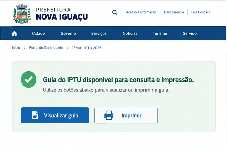 IPTU em Nova Iguaçu: como emitir segunda via e consultar débitos