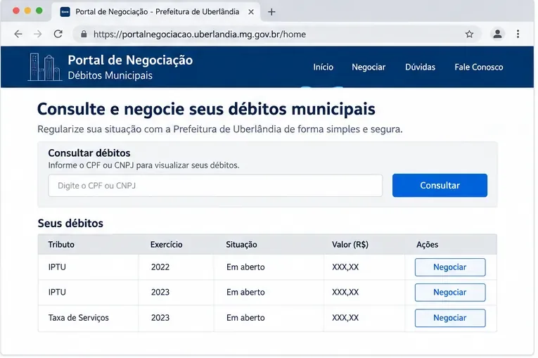 IPTU em Uberlândia: como emitir a segunda via e consultar débitos