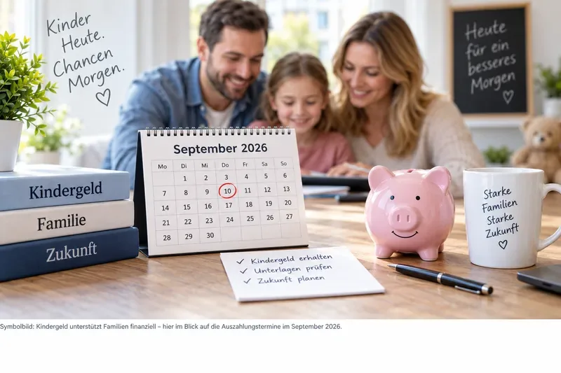 Kindergeld 2026 im September: Auszahlungstermine nach Endziffer, Anspruch und Antrag erklärt